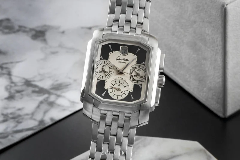 Glashütte Senator chronograph steel automatic men's watch 39-32-17-04-04 [2507367]