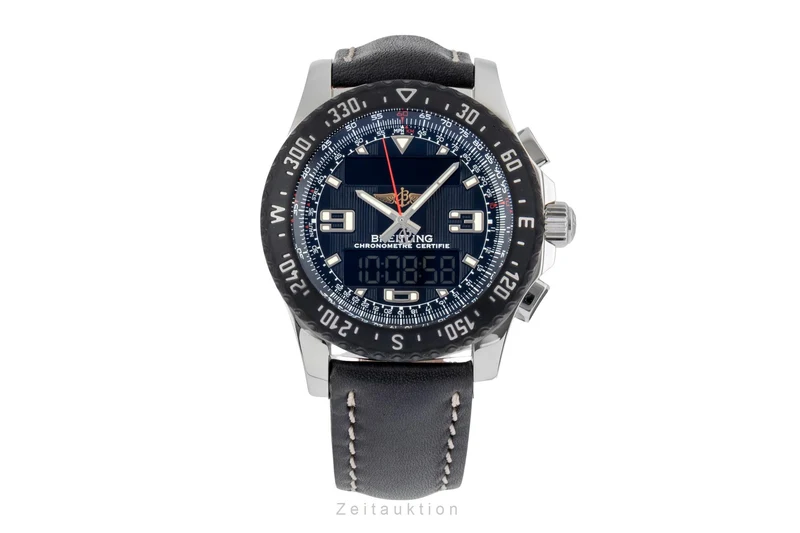 Breitling Airwolf chronograph steel quartz men's watch A78364 LP: 3700EUR [2600132]