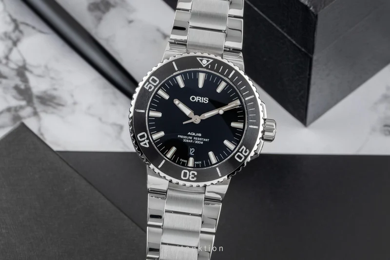 Oris Aquis Date steel automatic men's watch 01 733 7730 4154-07 8 24 05PEB LP: 2300EUR [2507497]