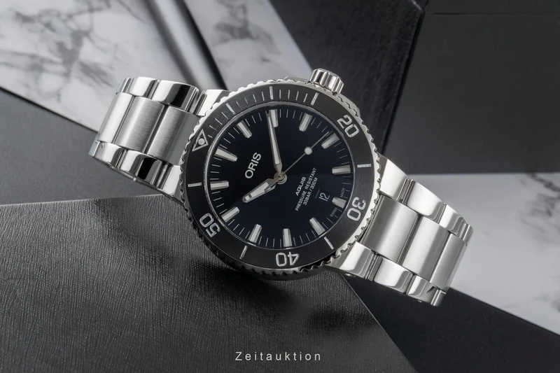 Oris Aquis Date steel automatic men's watch 01 733 7730 4154-07 8 24 05PEB LP: 2300EUR [2507497]