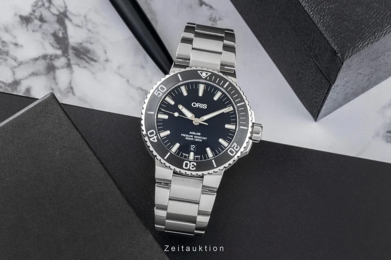 Oris Aquis Date steel automatic men's watch 01 733 7730 4154-07 8 24 05PEB LP: 2300EUR [2507497]