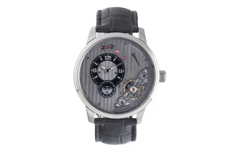 Glashütte PanoInverse XL steel manual winding men's watch 1-66-06-04-22 [2600294]