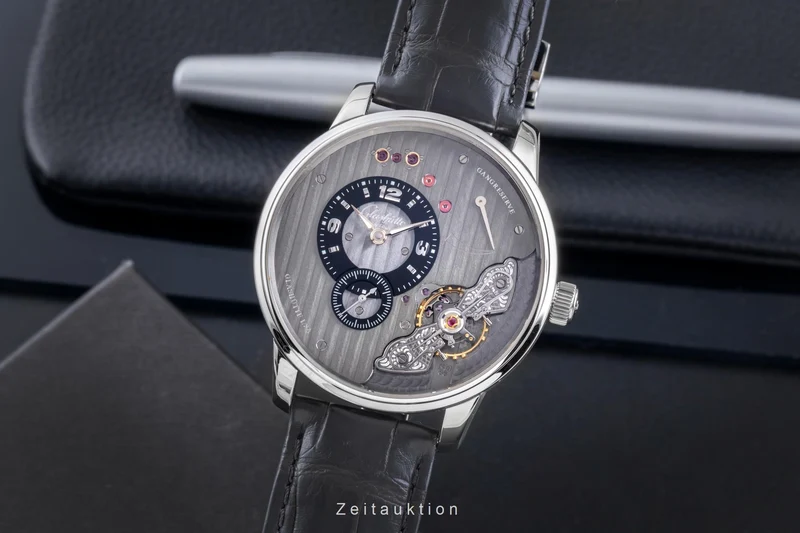 Glashütte PanoInverse XL steel manual winding men's watch 1-66-06-04-22 [2600294]