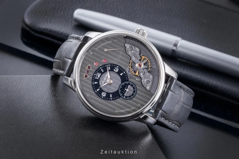 Glashütte PanoInverse XL steel manual winding men's watch 1-66-06-04-22 [2600294]