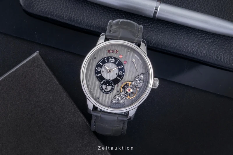 Glashütte PanoInverse XL steel manual winding men's watch 1-66-06-04-22 [2600294]