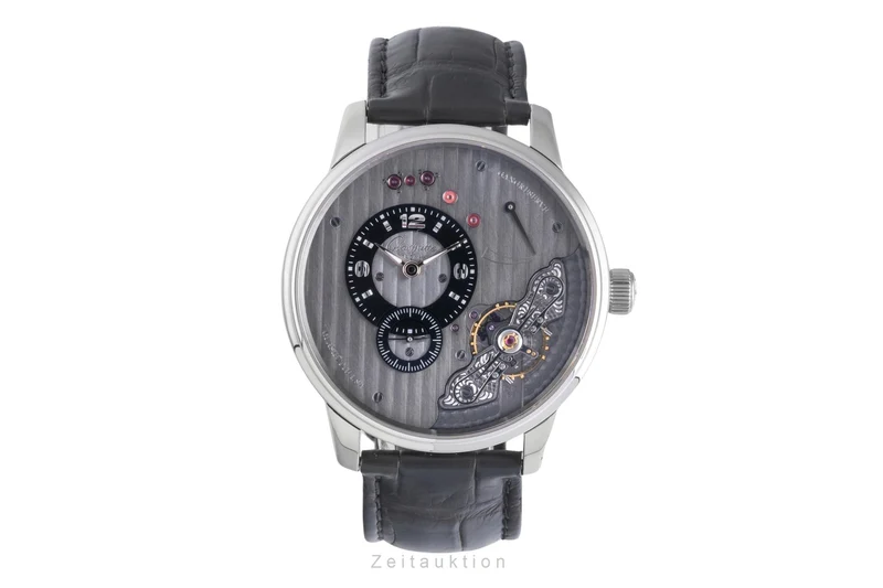 Glashütte PanoInverse XL steel manual winding men's watch 1-66-06-04-22 [2600294]