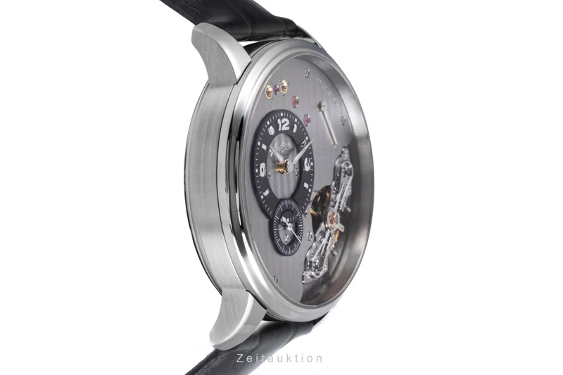 Glashütte PanoInverse XL steel manual winding men's watch 1-66-06-04-22 [2600294]