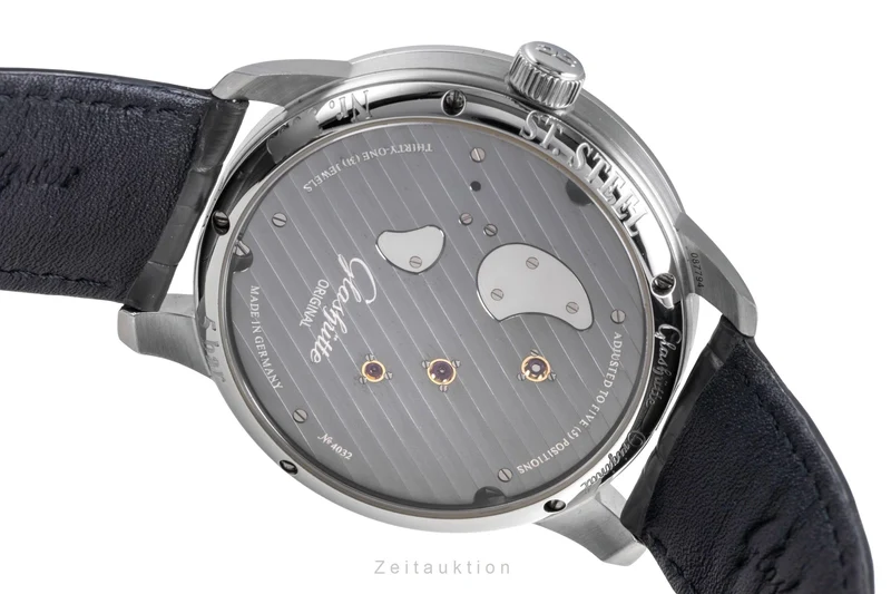 Glashütte PanoInverse XL steel manual winding men's watch 1-66-06-04-22 [2600294]