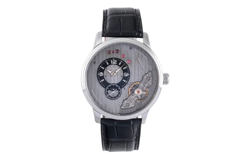Glashütte PanoInverse XL steel manual winding men's watch 1-66-06-04-22-05 [2600159]