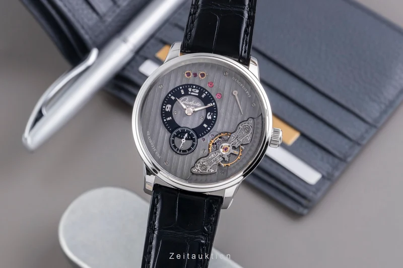 Glashütte PanoInverse XL steel manual winding men's watch 1-66-06-04-22-05 [2600159]