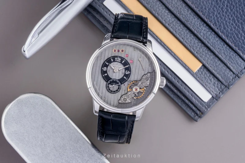 Glashütte PanoInverse XL steel manual winding men's watch 1-66-06-04-22-05 [2600159]