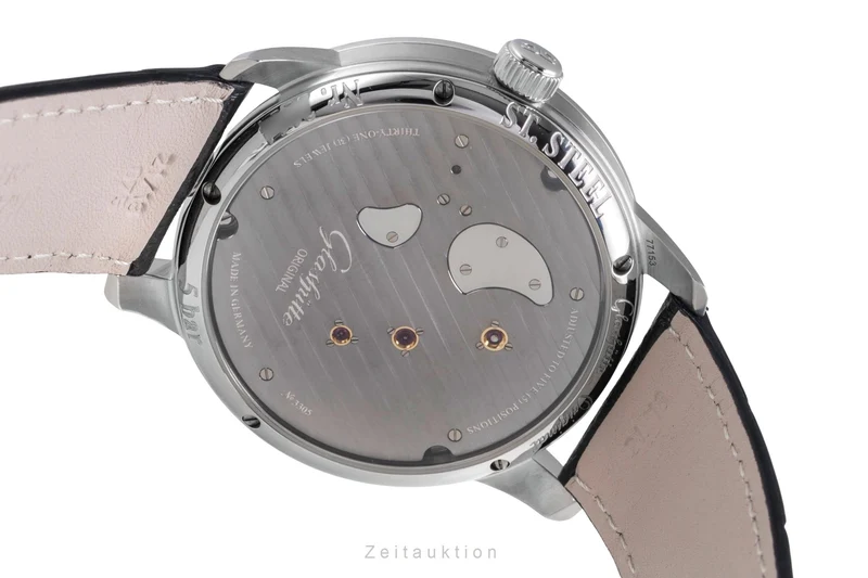 Glashütte PanoInverse XL steel manual winding men's watch 1-66-06-04-22-05 [2600159]