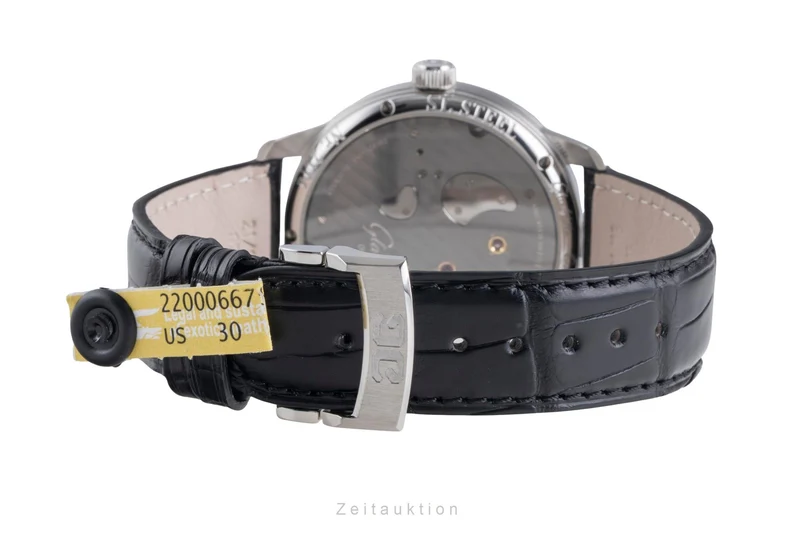 Glashütte PanoInverse XL steel manual winding men's watch 1-66-06-04-22-05 [2600159]
