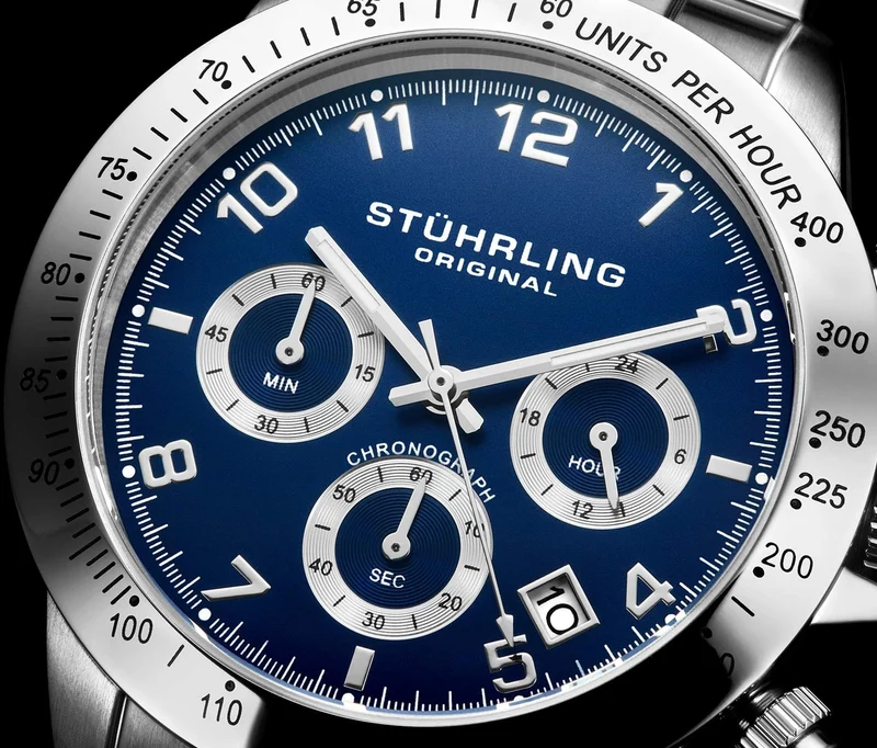 Stührling Concorso 665B Quartz 40mm Chronograph
