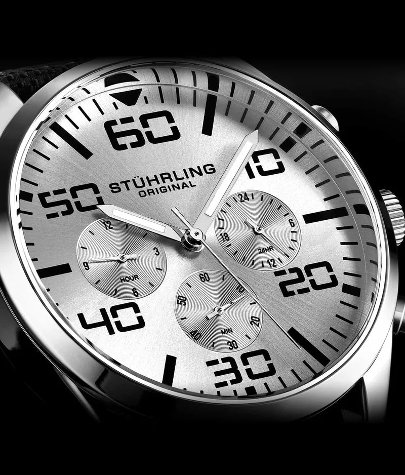 Stührling Sky Navigator Quartz Aviator 42mm