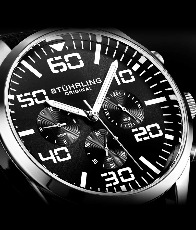 Stührling Sky Navigator Quartz Aviator 42mm