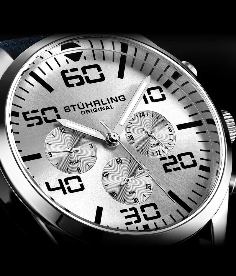 Stührling Sky Navigator Quartz Aviator 42mm