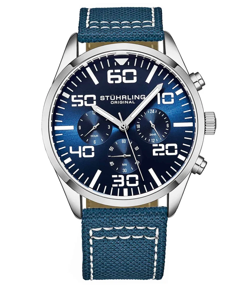 Stührling Sky Navigator Quartz Aviator 42mm