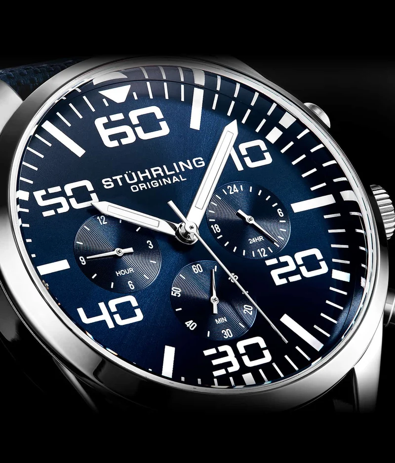 Stührling Sky Navigator Quartz Aviator 42mm