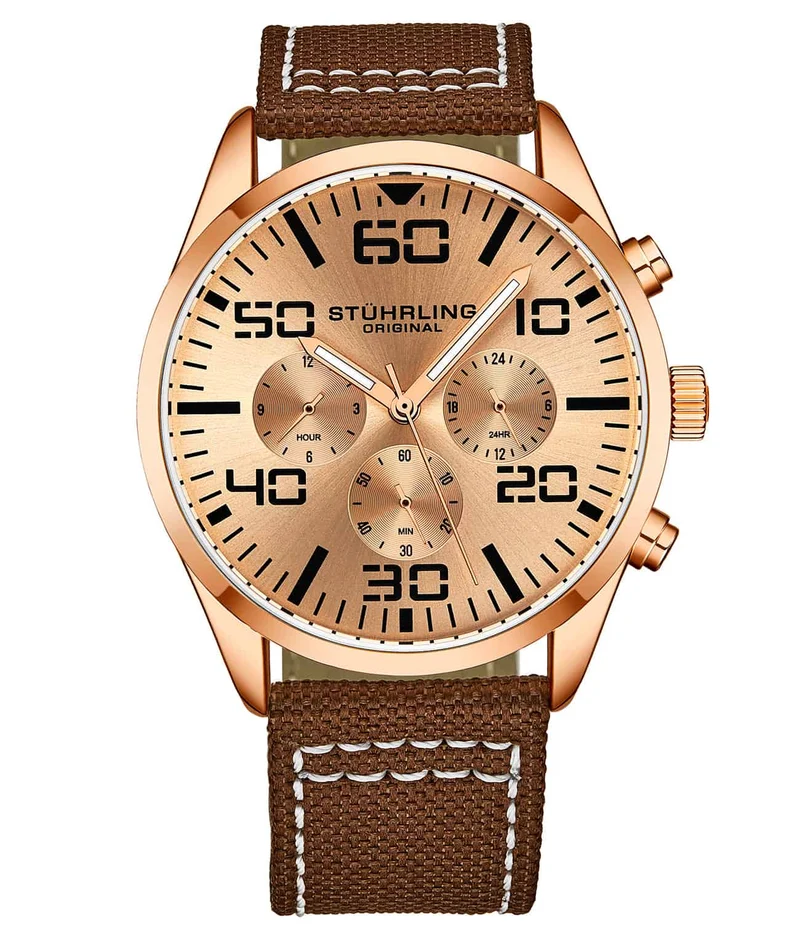 Stührling Sky Navigator Quartz Aviator 42mm