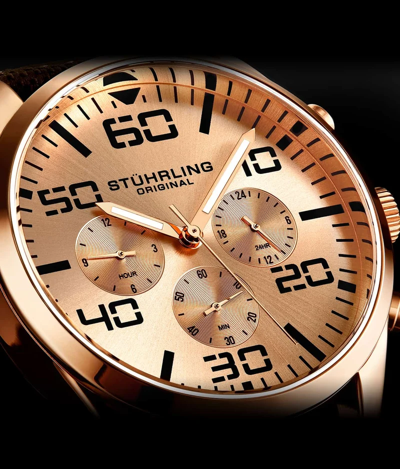 Stührling Sky Navigator Quartz Aviator 42mm