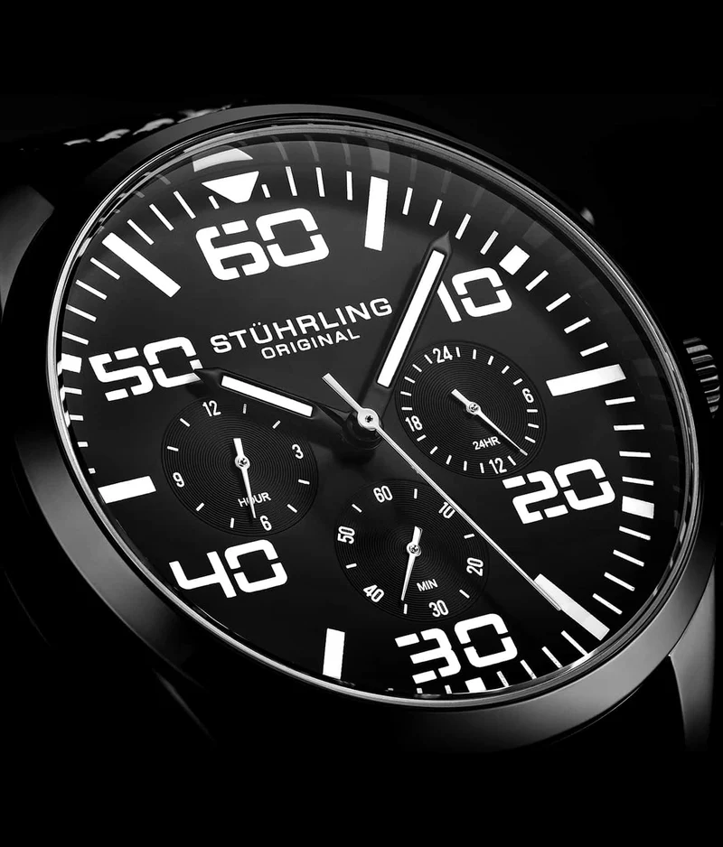 Stührling Sky Navigator Quartz Aviator 42mm