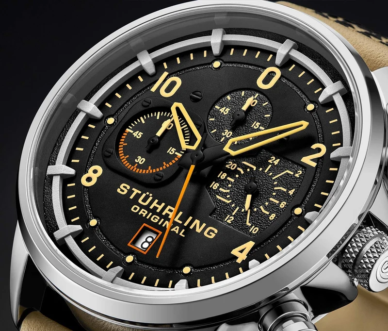 Stührling Volda 929 Aviator 45mm Quartz Watch