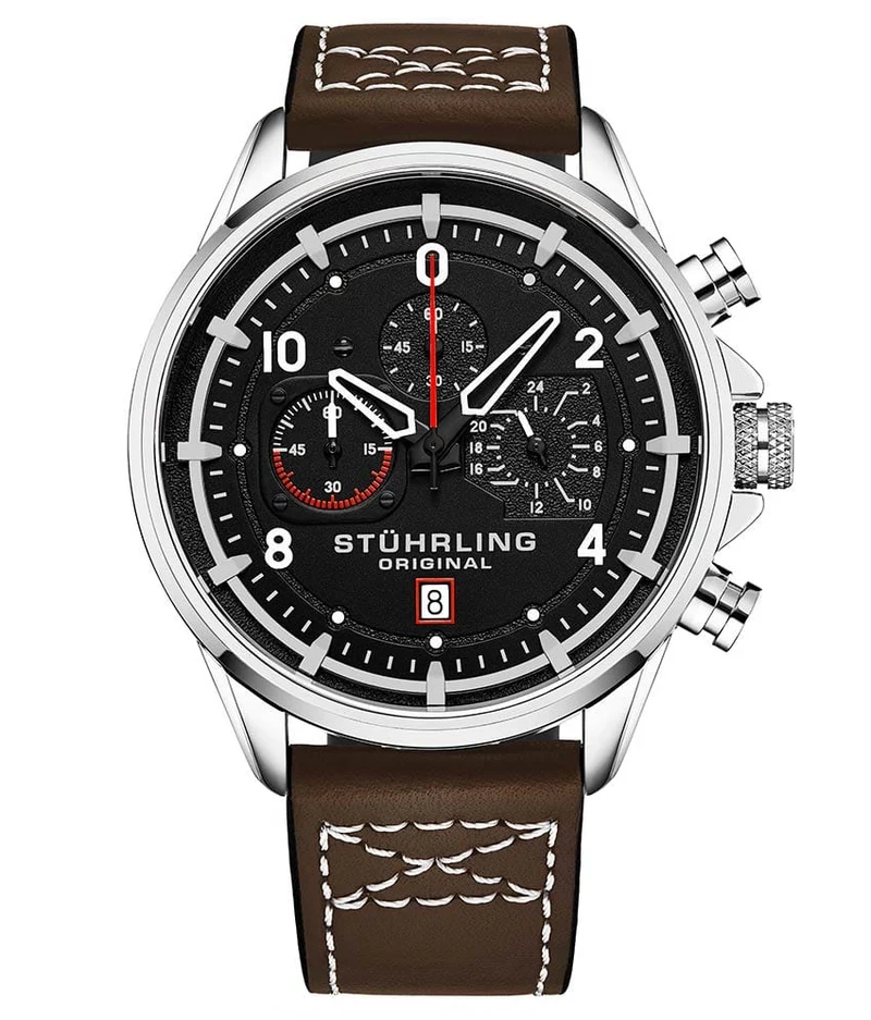 Stührling Volda 929 Aviator 45mm Quartz Watch