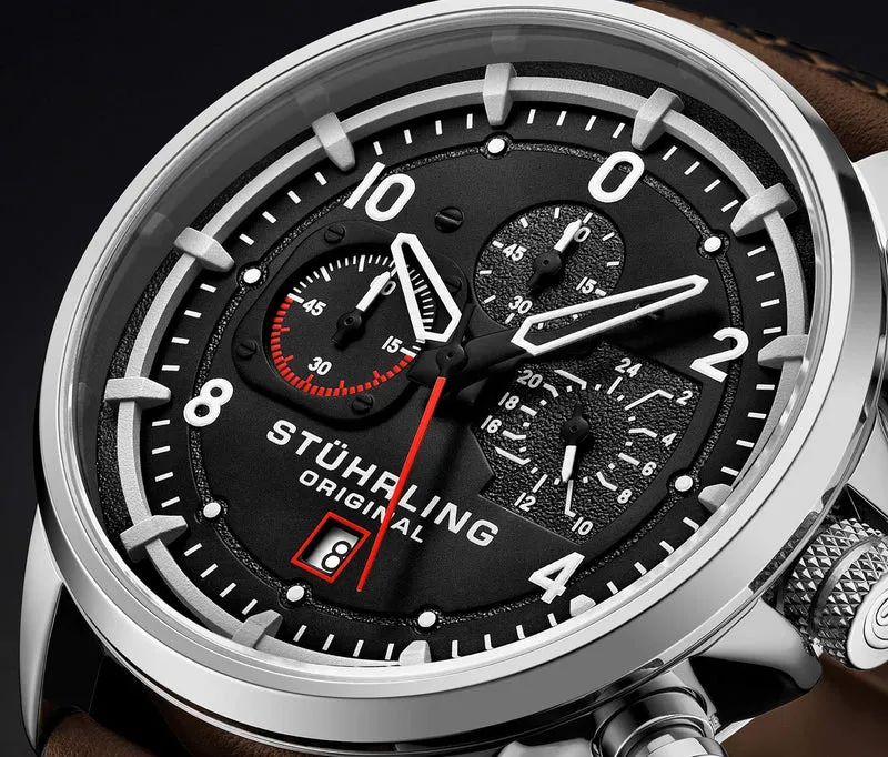 Stührling Volda 929 Aviator 45mm Quartz Watch