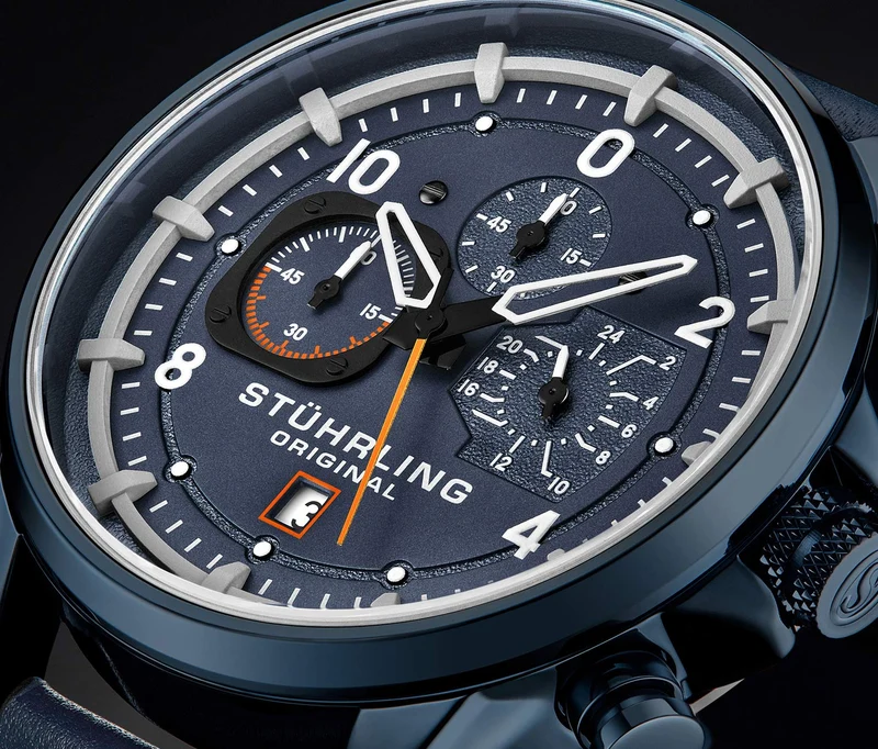 Stührling Volda 929 Aviator 45mm Quartz Watch