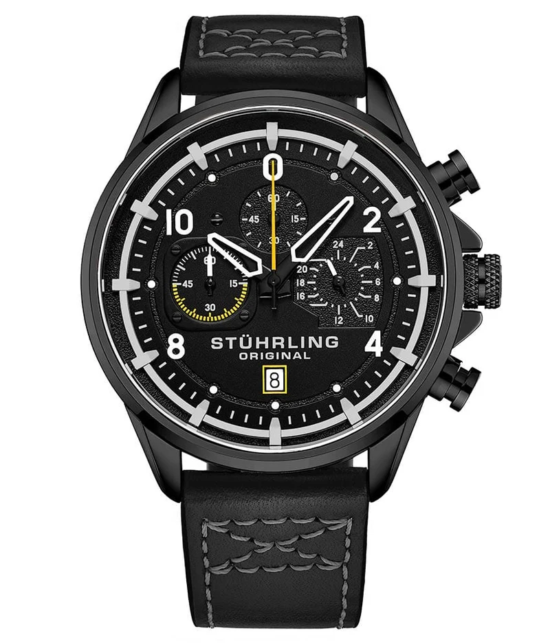 Stührling Volda 929 Aviator 45mm Quartz Watch