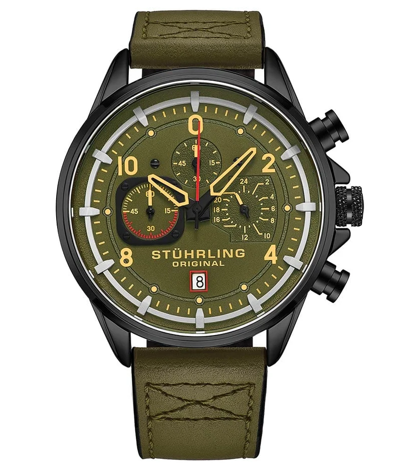 Stührling Volda 929 Aviator 45mm Quartz Watch