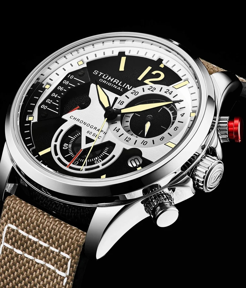 Stührling Cordura 908 Quartz 45mm Aviator