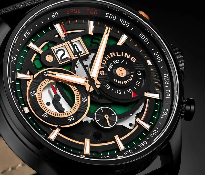 Stührling Stührling Ace Aviator Chronograph & Tachymeter 923 Quartz 45mm