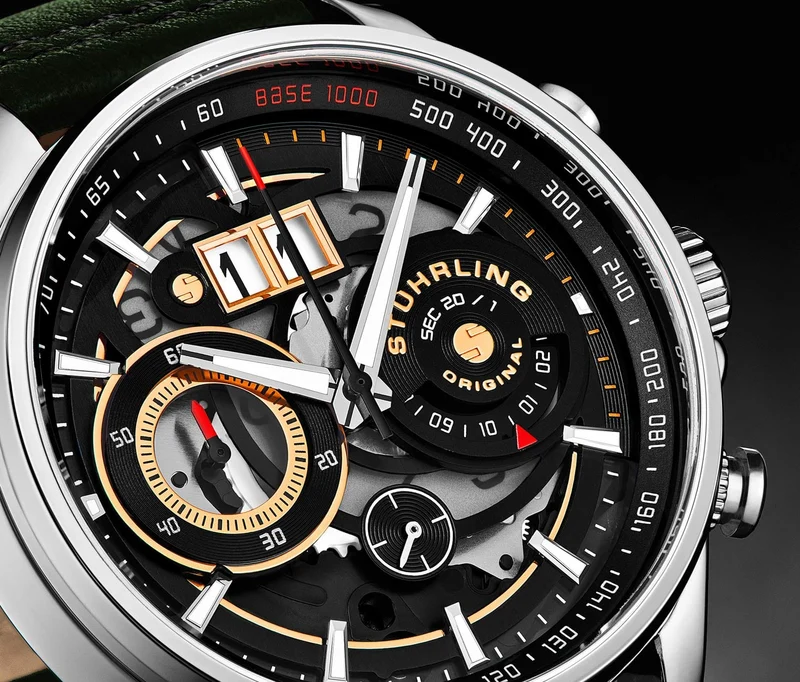Stührling Stührling Ace Aviator Chronograph & Tachymeter 923 Quartz 45mm