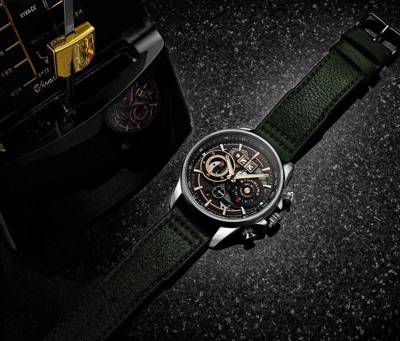 Stührling Stührling Ace Aviator Chronograph & Tachymeter 923 Quartz 45mm