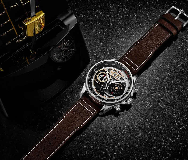 Stührling Stührling Ace Aviator Chronograph & Tachymeter 923 Quartz 45mm