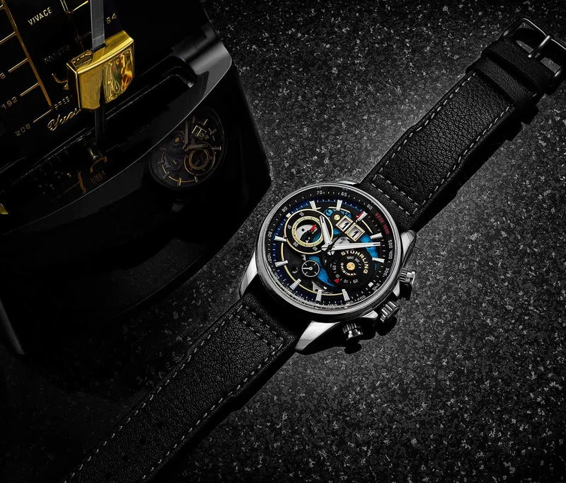 Stührling Stührling Ace Aviator Chronograph & Tachymeter 923 Quartz 45mm