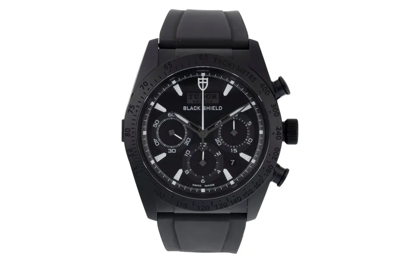 Tudor Black Shield chronograph ceramic / steel automatic men's watch 42000CN [2600625]