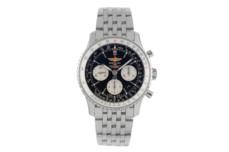 Breitling Navitimer 01 chronograph steel automatic men's watch AB012012/BB01 LP: 9850EUR [2600194]