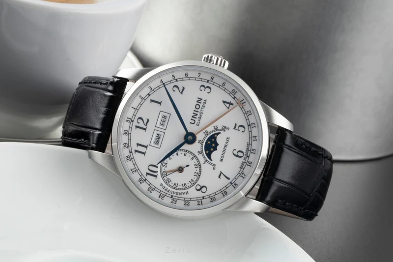 Union Glashütte 1893 steel manual winding men's watch D007.458.16.017.00 LP: 3100EUR [2600565]