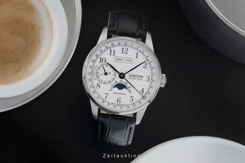 Union Glashütte 1893 steel manual winding men's watch D007.458.16.017.00 LP: 3100EUR [2600565]