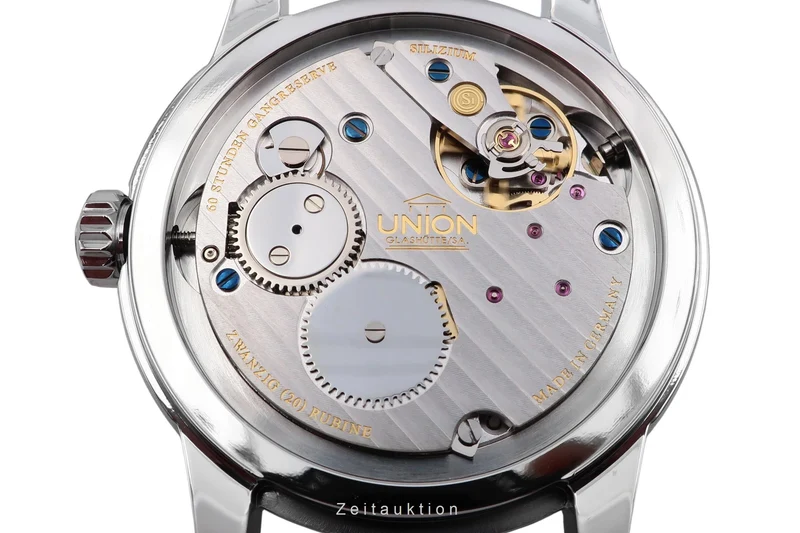 Union Glashütte 1893 steel manual winding men's watch D007.458.16.017.00 LP: 3100EUR [2600565]
