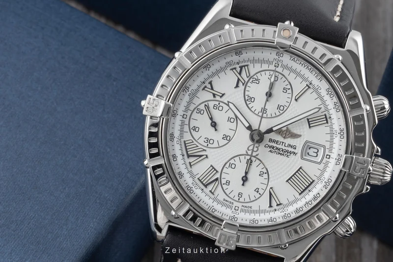 Breitling Crosswind chronograph steel automatic men's watch A13055 LP: 8100EUR [2600149]