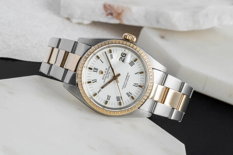 Rolex Date steel / gold automatic men's watch 1505 Vintage [2507383]
