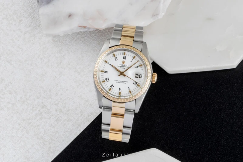 Rolex Date steel / gold automatic men's watch 1505 Vintage [2507383]