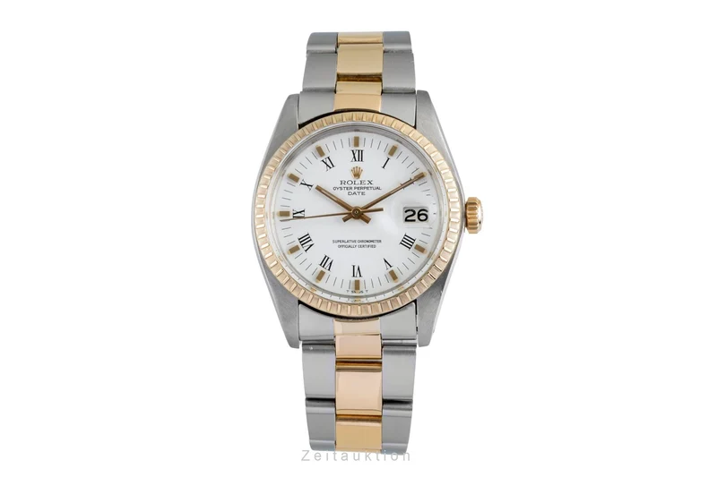 Rolex Date steel / gold automatic men's watch 1505 Vintage [2507383]