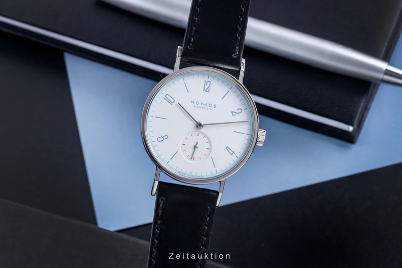Nomos Tangente steel manual winding men's watch Tangente Super 30 Eiswasserweiss Limited [2507360]