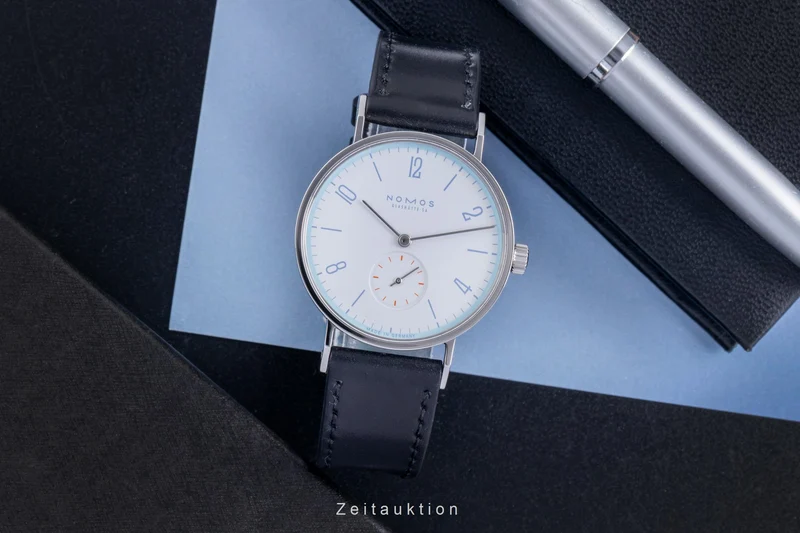 Nomos Tangente steel manual winding men's watch Tangente Super 30 Eiswasserweiss Limited [2507360]