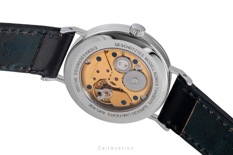 Nomos Tangente steel manual winding men's watch Tangente Super 30 Eiswasserweiss Limited [2507360]
